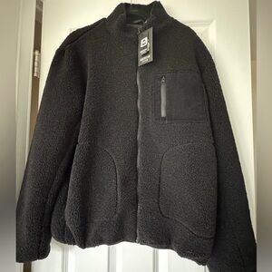 American Stitch Black Sherpa Jacket